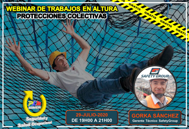 Webinar de Protecciones Colectivas en Trabajos en Altura